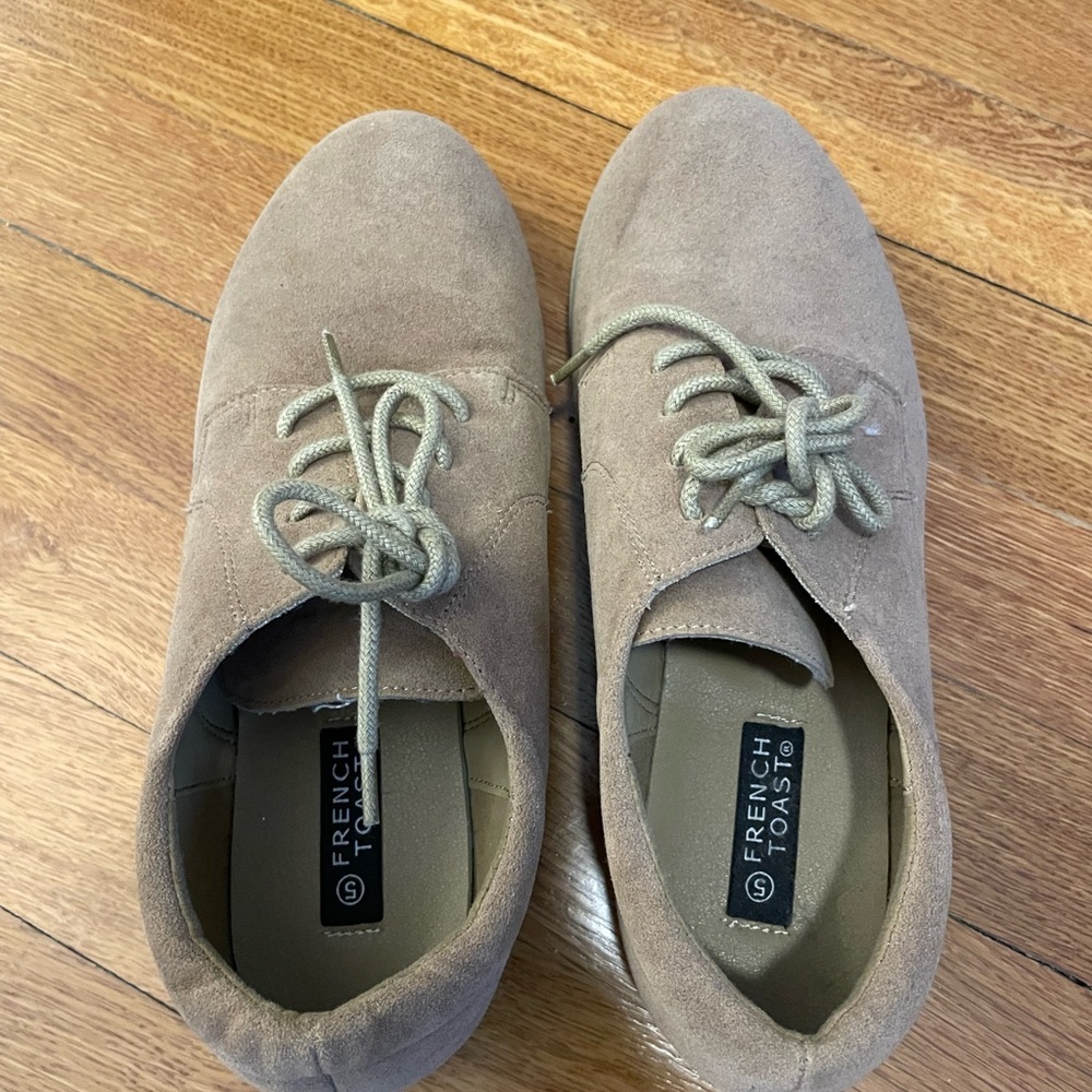 French Toast Boys Tan Suede Shoes